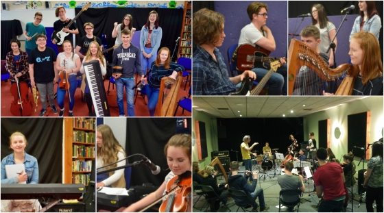 Rehearsals for ISME Glasgow 2016 together with young musicians from Music Generation Sligo and Donegal Music Education Partnership with Wall2Wall Music