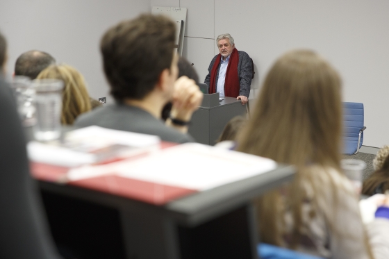 Bill Whelan addresses musicians at the Music Generation National Musicians' Day image Barbara Flynn