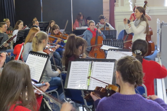 Members of Sinfonia rehearsing during Maynooth Universitys Open Day image Maynooth University Dept of Music 560x373