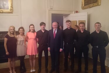 Music Generation Laois Ambassadors Spéirling Perform at the 2015 British Irish Council Summit