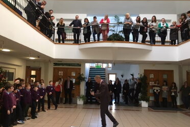 Young Ambassadors perform as part of the first Public Service-wide Innovation Week