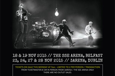 €2Million from U2’s iNNOCENCE &amp; eXPERIENCE Irish Concerts to support Music Generation