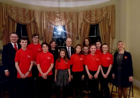 Offaly/Westmeath choir makes its Dublin debut at The Ireland Funds Young Leaders Reception 2016
