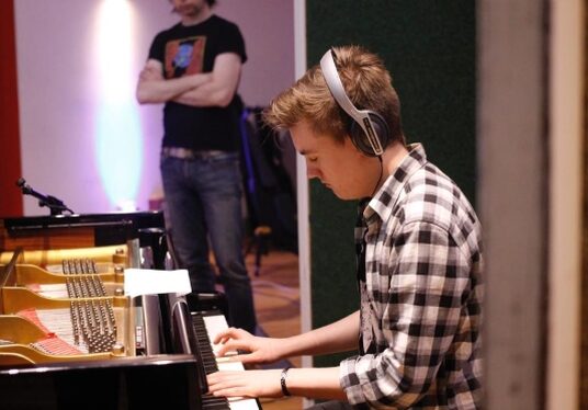 Young musicians from Killenarden Community School, South Dublin record their Suburban Sounds!