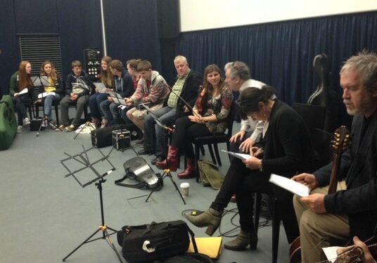 Sligo’s Music Fusion Young Ensemble Performance Week - end of workshops performance at The Model