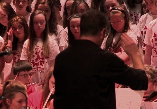 A performance of Sligo’s Big Bang for President Higgins at Gala Concert 2014