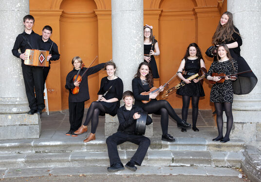 Music Generation Mayo: Traditional Music Residency Participants Performance at EU Presidency Event