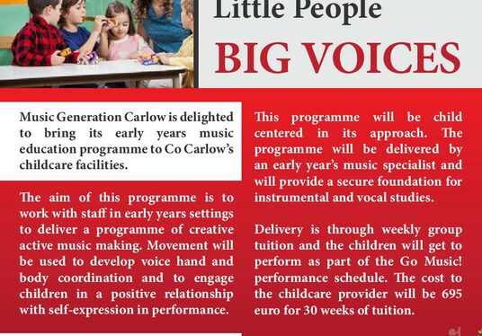 Music Generation Carlow Little People - BIG VOICES!