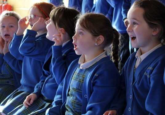 Choral conductor and master teacher Dr. Doreen Rao delivers workshops to young singers