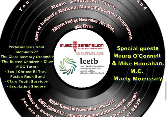 Music Generation Clare Launch and Opening Concert