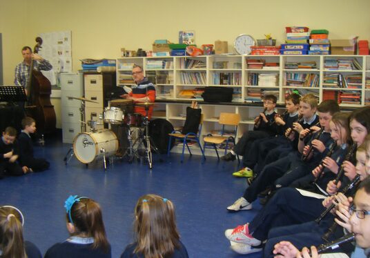 Live Music in the Classroom in Kilglass NS, West Sligo