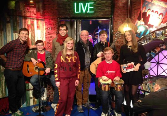 SoundOUT students perform live on RTÉ TV’s Elev8 programme