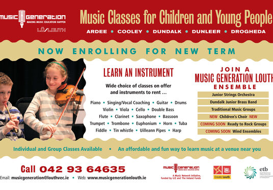 Sign up to one of Louth’s Autumn music classes