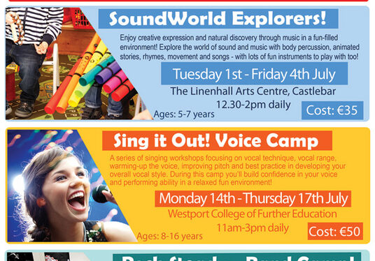 Music Generation Mayo Summer Camps 2014