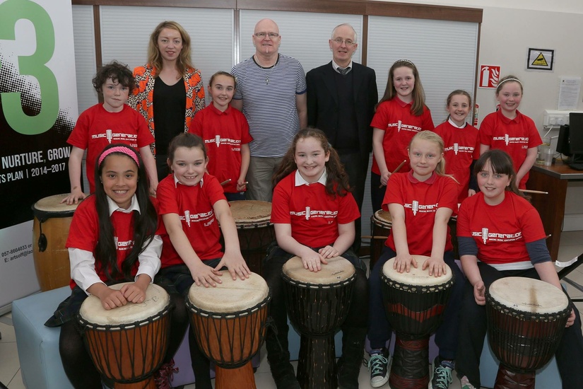 Laois drummers arts plan launch