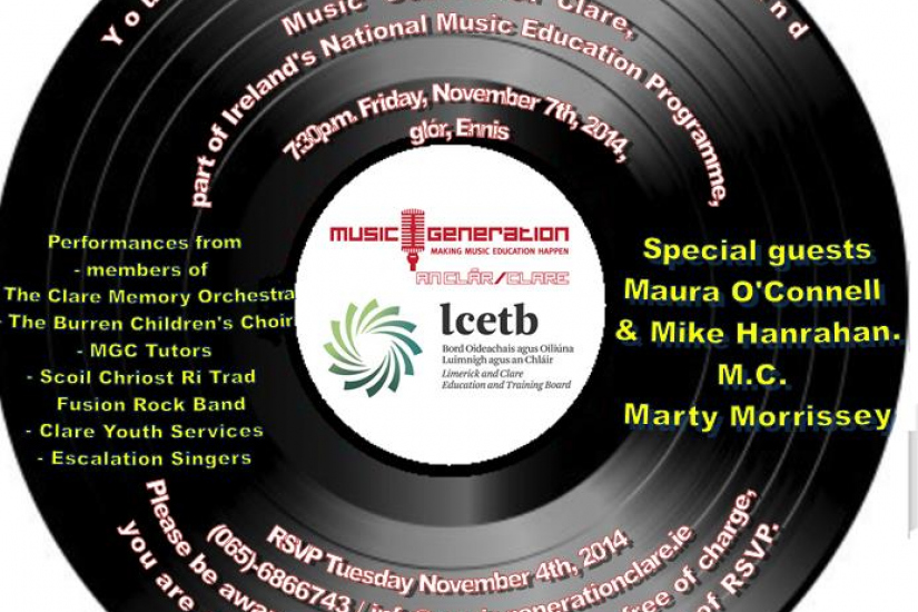 Music Generation Clare Launch Concert 7 11 14