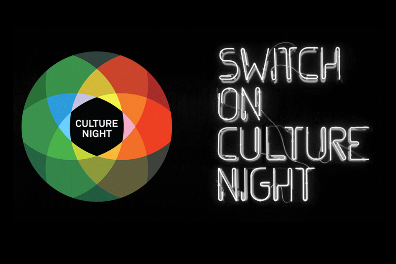 Culture Night Logo and tag line 'Switch on Culture Night'