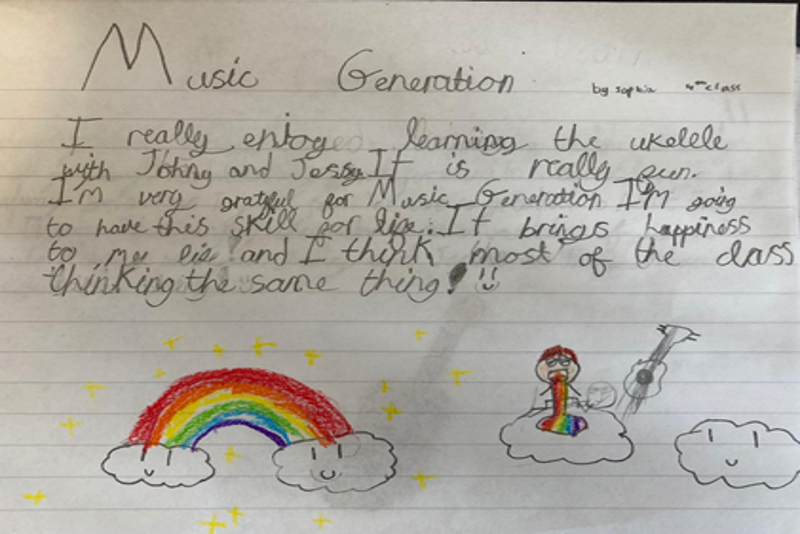 Feedback from Sophia, aged 10, from Scoil na nAingeal Naofa in Boyle, Co. Roscommon